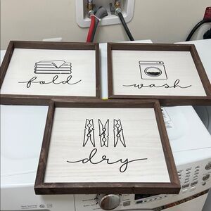 Laundry Wall Art Trio